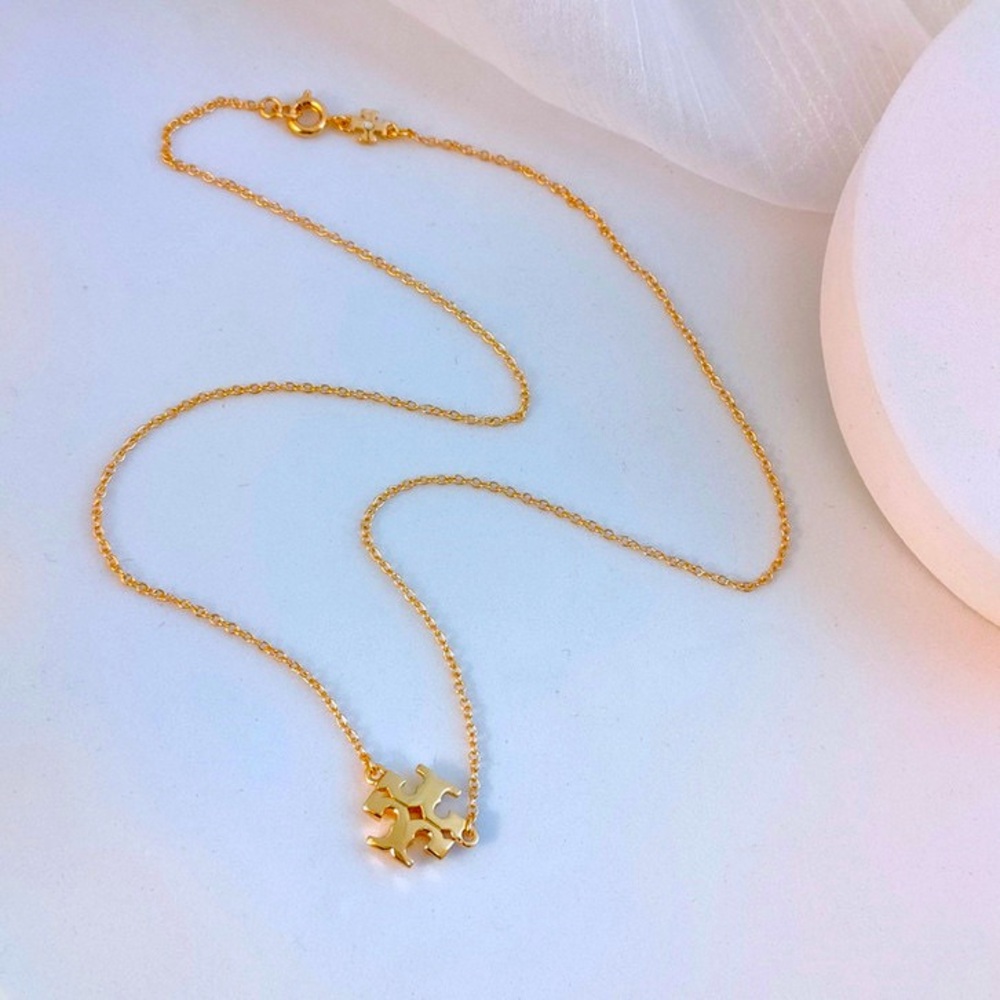 Tory Burch Gold Pendant Necklace - Picture 5 of 5